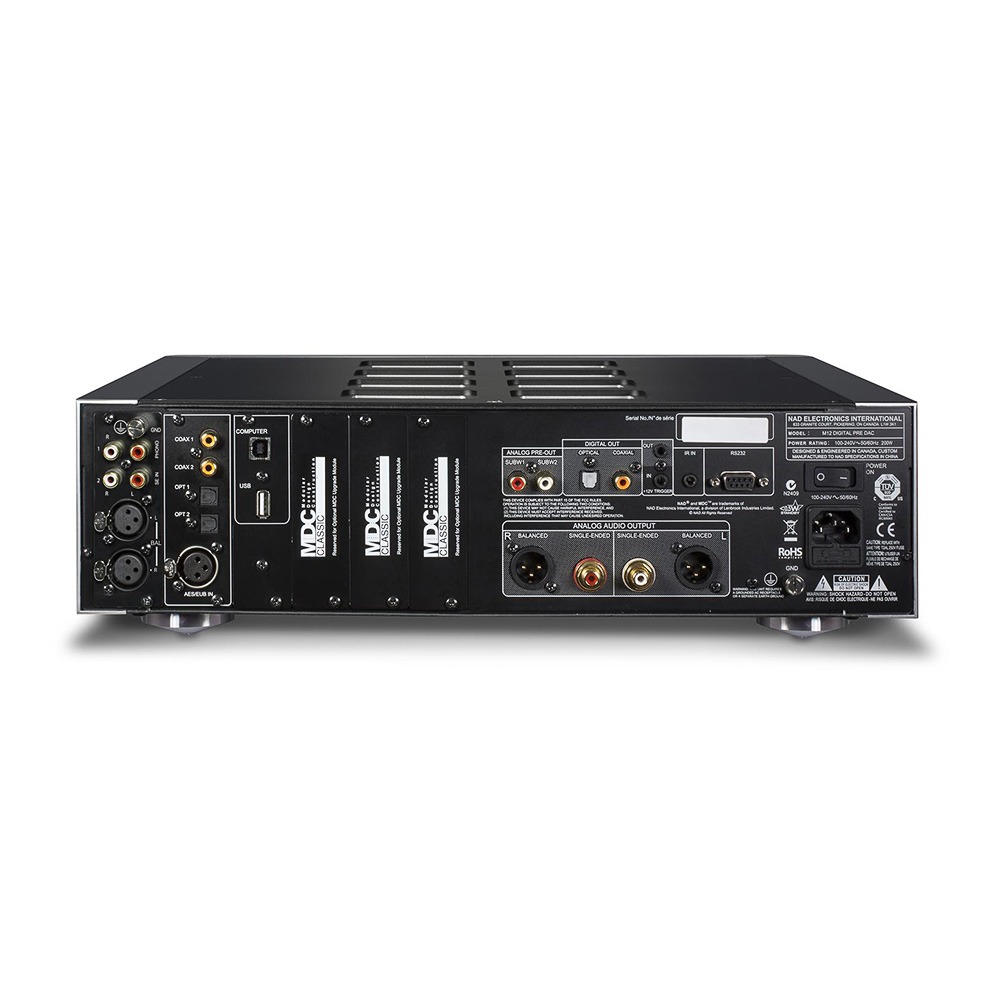 NAD M12 pre ampli digithome arrière