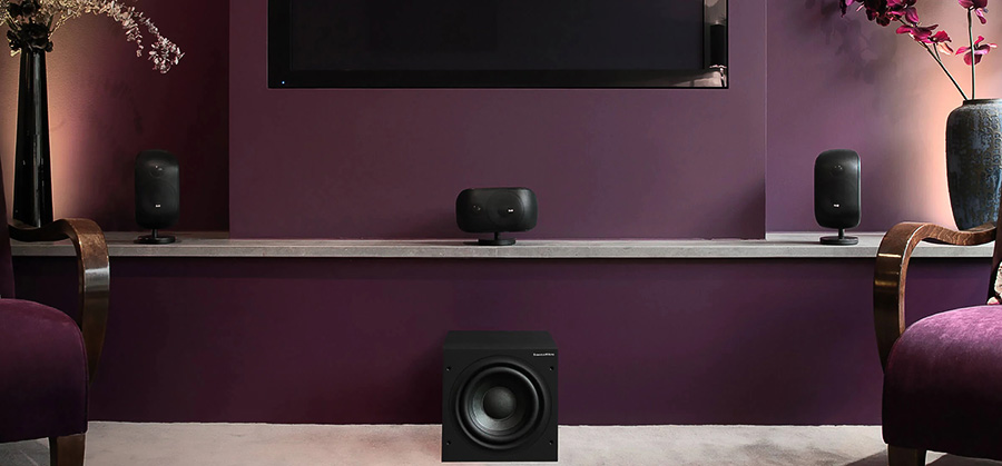 Bowers & Wilkins ASW608 dans un salon moderne