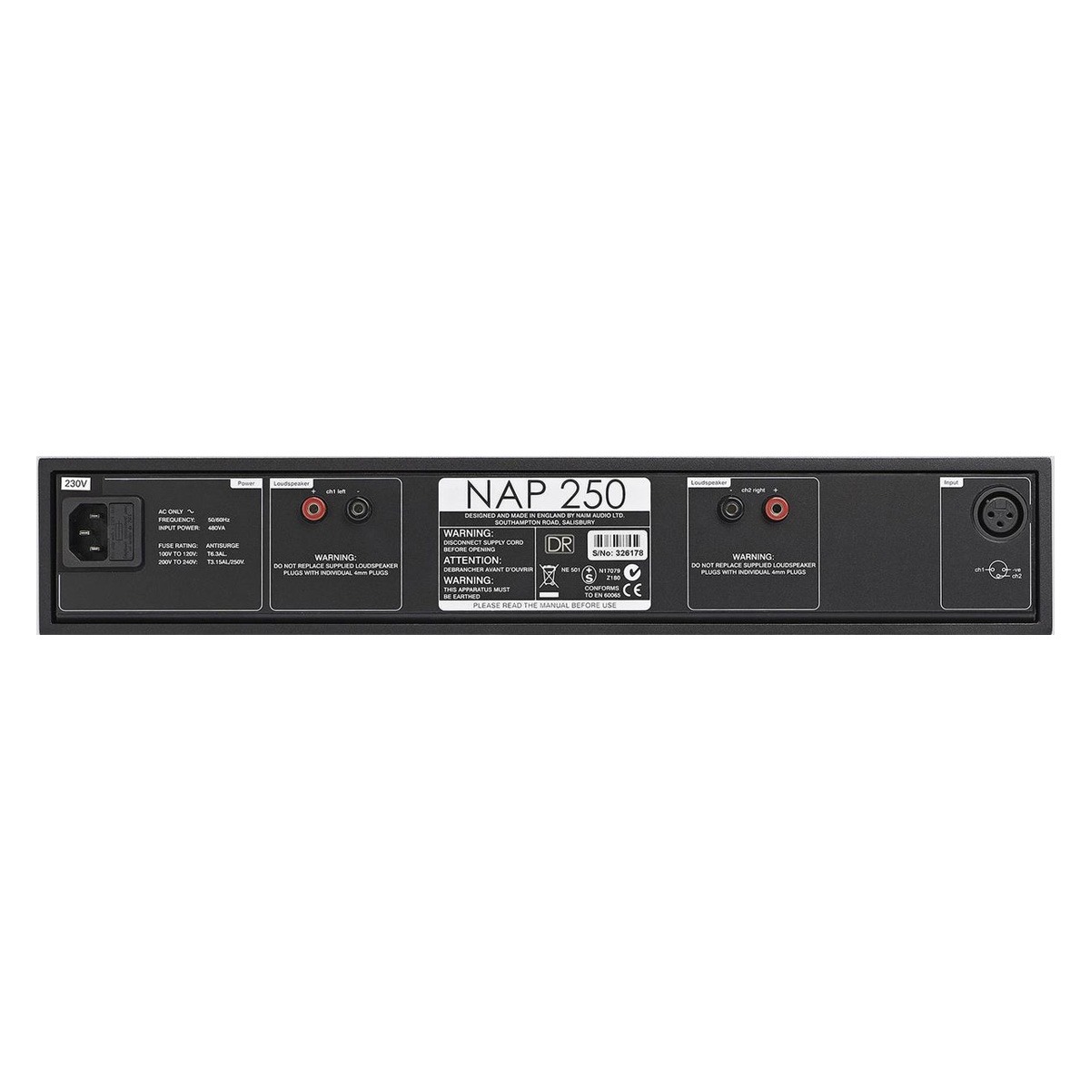 Naim-Audio-NAP-250-DR-arrière-carré Naim NAP 250 DR