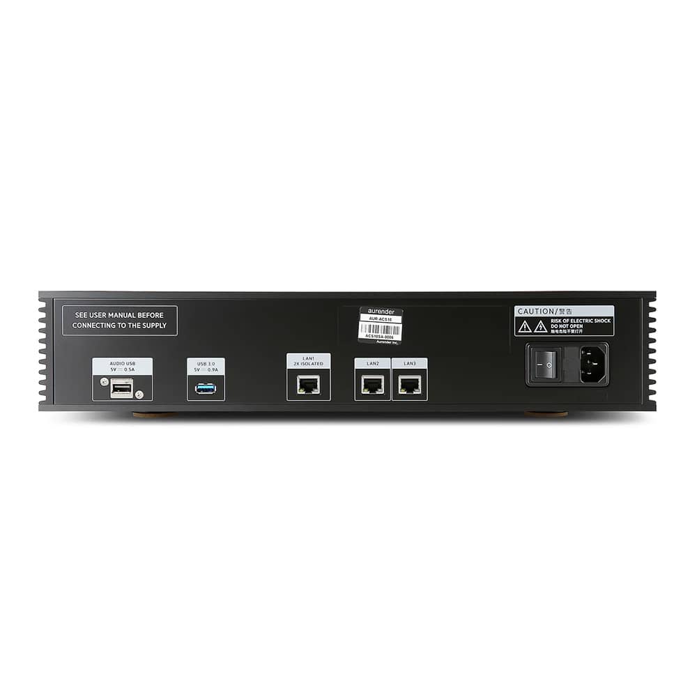 Aurender ACS10 noir connectique