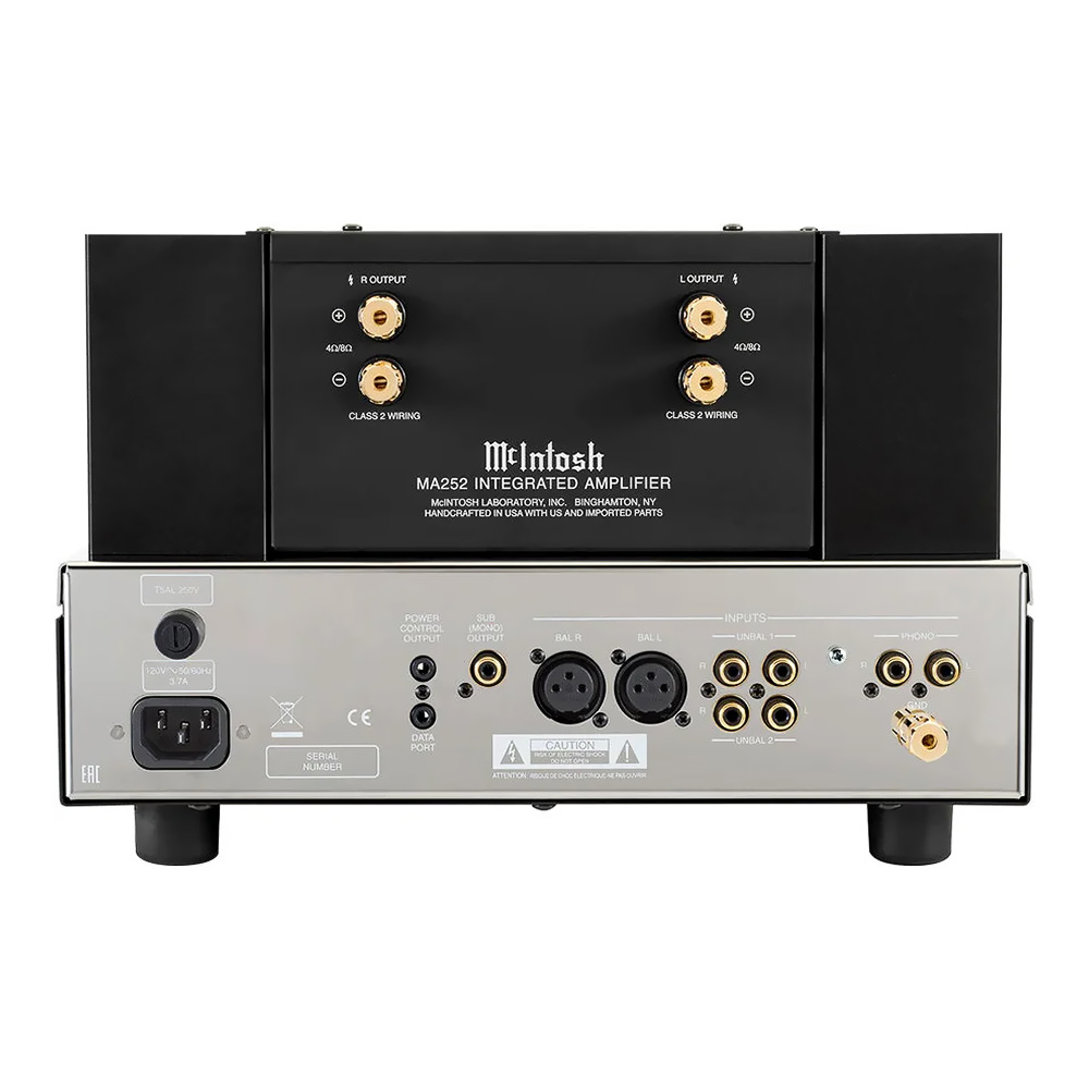 amplificateur intégré McIntosh MA252 vue arrière