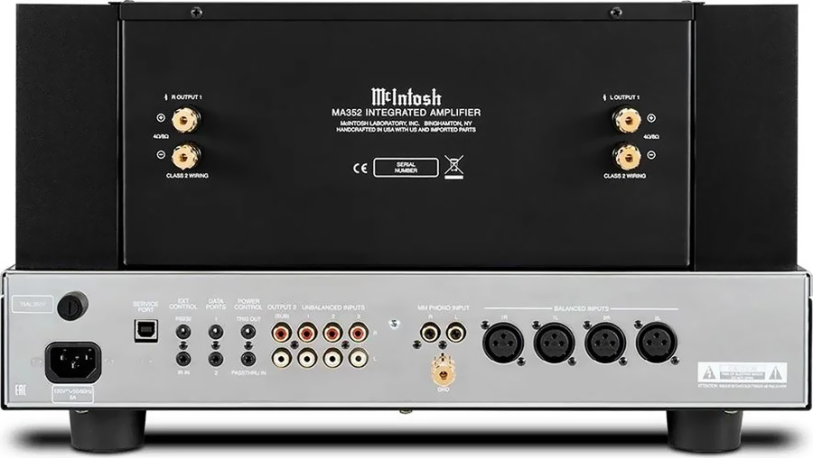 Entrées et sorties du McIntosh MA352
