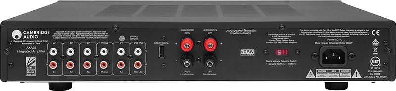 Cambridge Audio AX A35 connexions