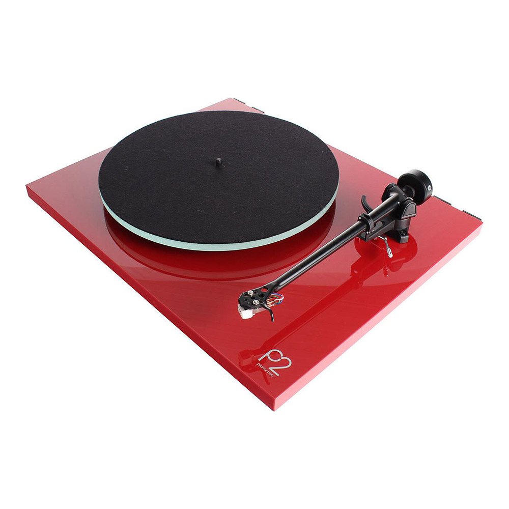 Rega Planar 2 rouge Vue de coté