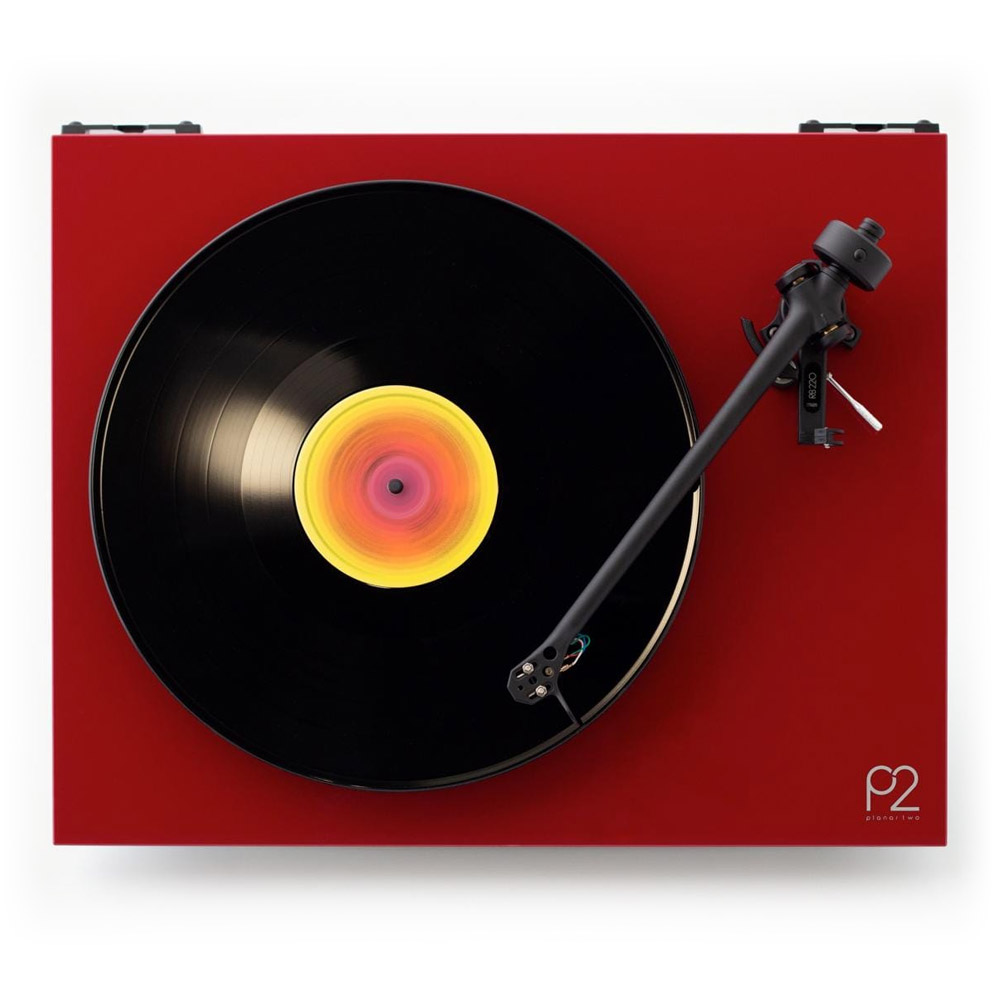 Rega Planar 2 rouge Vue du dessus