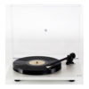 rega planar 1 blanc mat vue de face avec capot ouvert