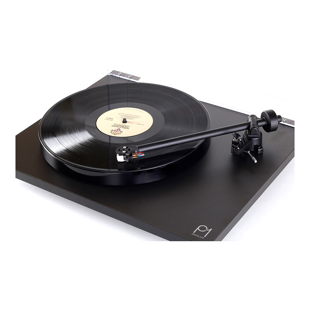 rega planar 1 noir mat vue de coté