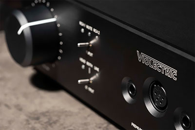 Panneau de contrôle intuitif du Violectric HPA V340