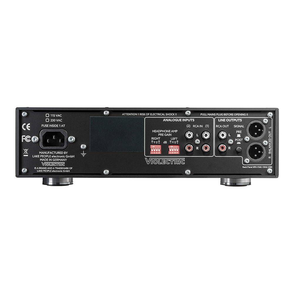 VIOLECTRIC HPA-V340 connectique