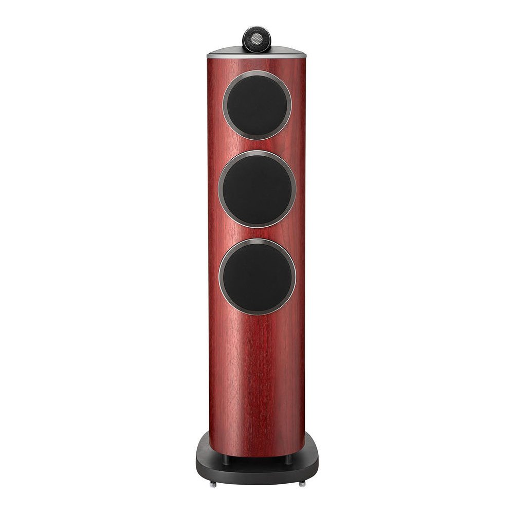Bowers Wilkins 804 D4 bois de rose vue avant grille