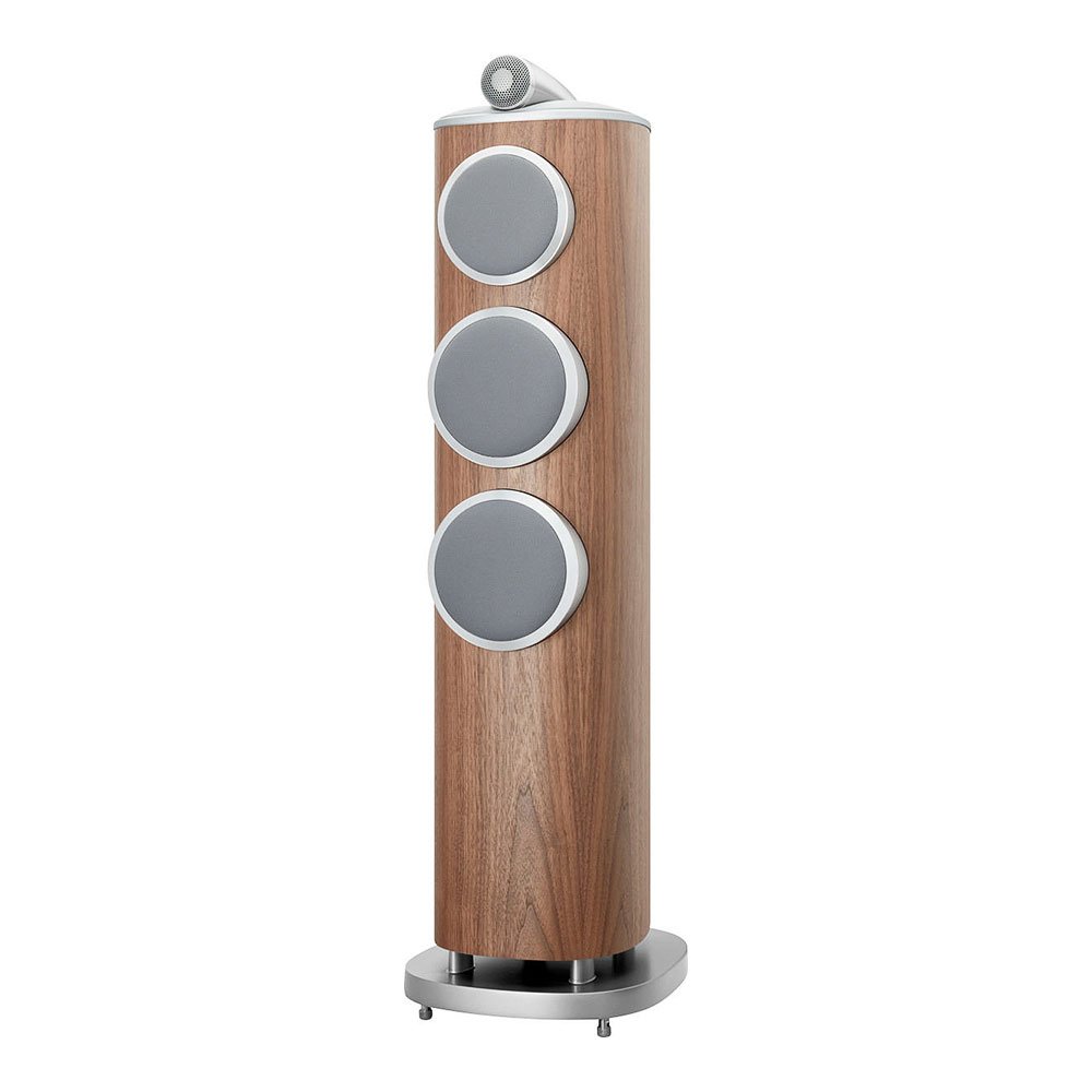 Bowers Wilkins 804 D4 noyer vue cote grille