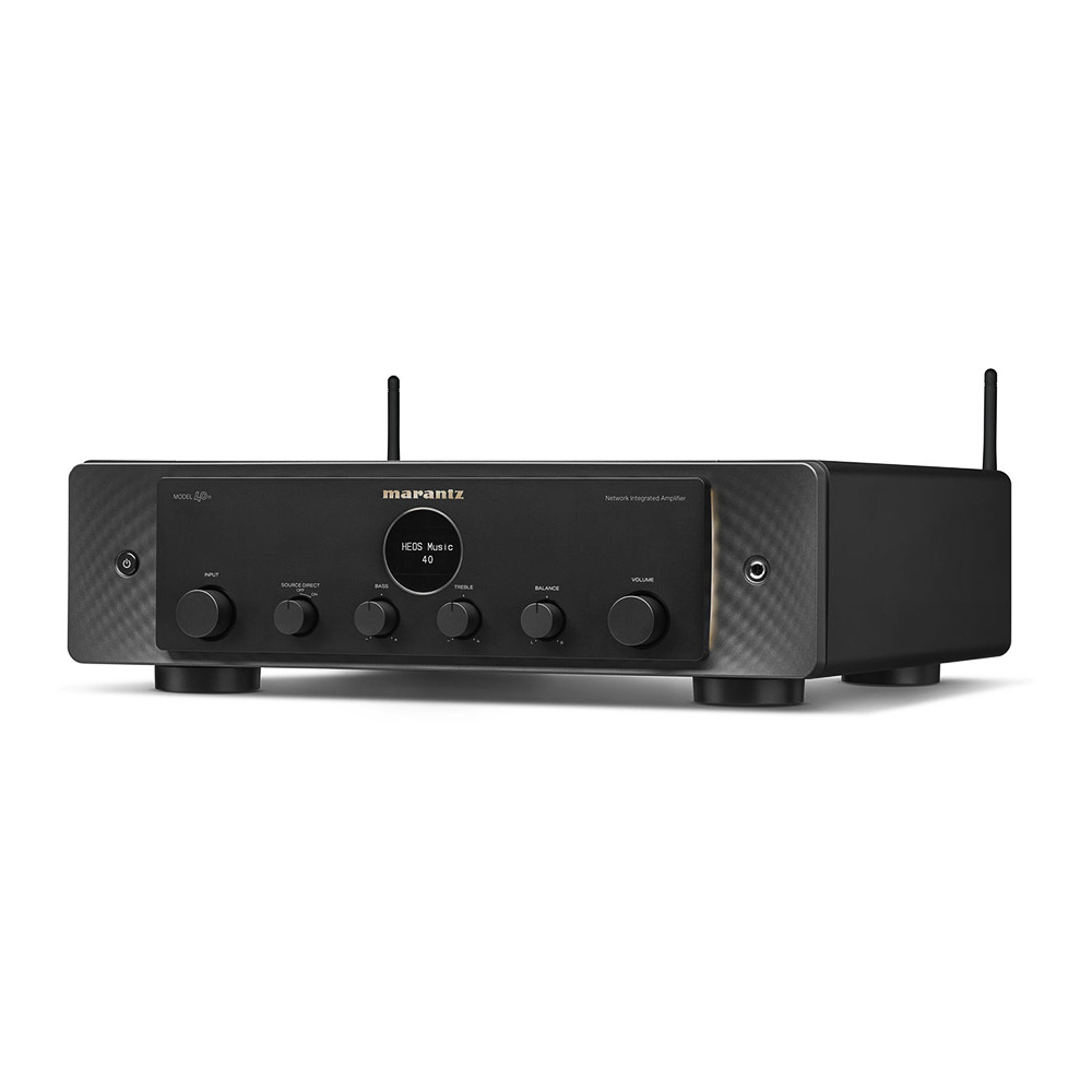 Marantz Model 40n noir vue oblique 2 antennes