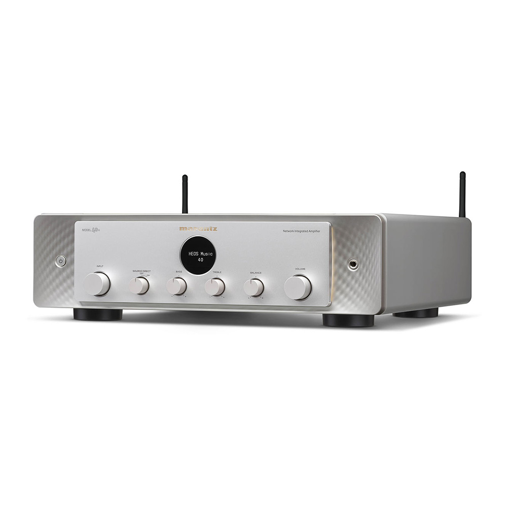 Marantz Model 40n silver vue oblique 2 antennes