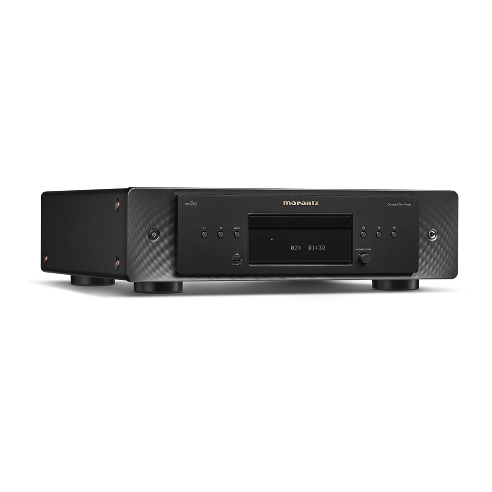 Marantz CD60 noir vue oblique gauche