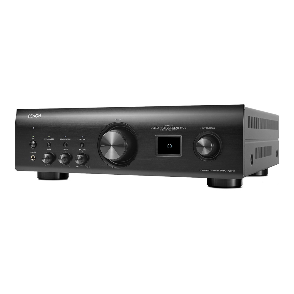 Denon PMA 1700NE noir vue avant oblique 2