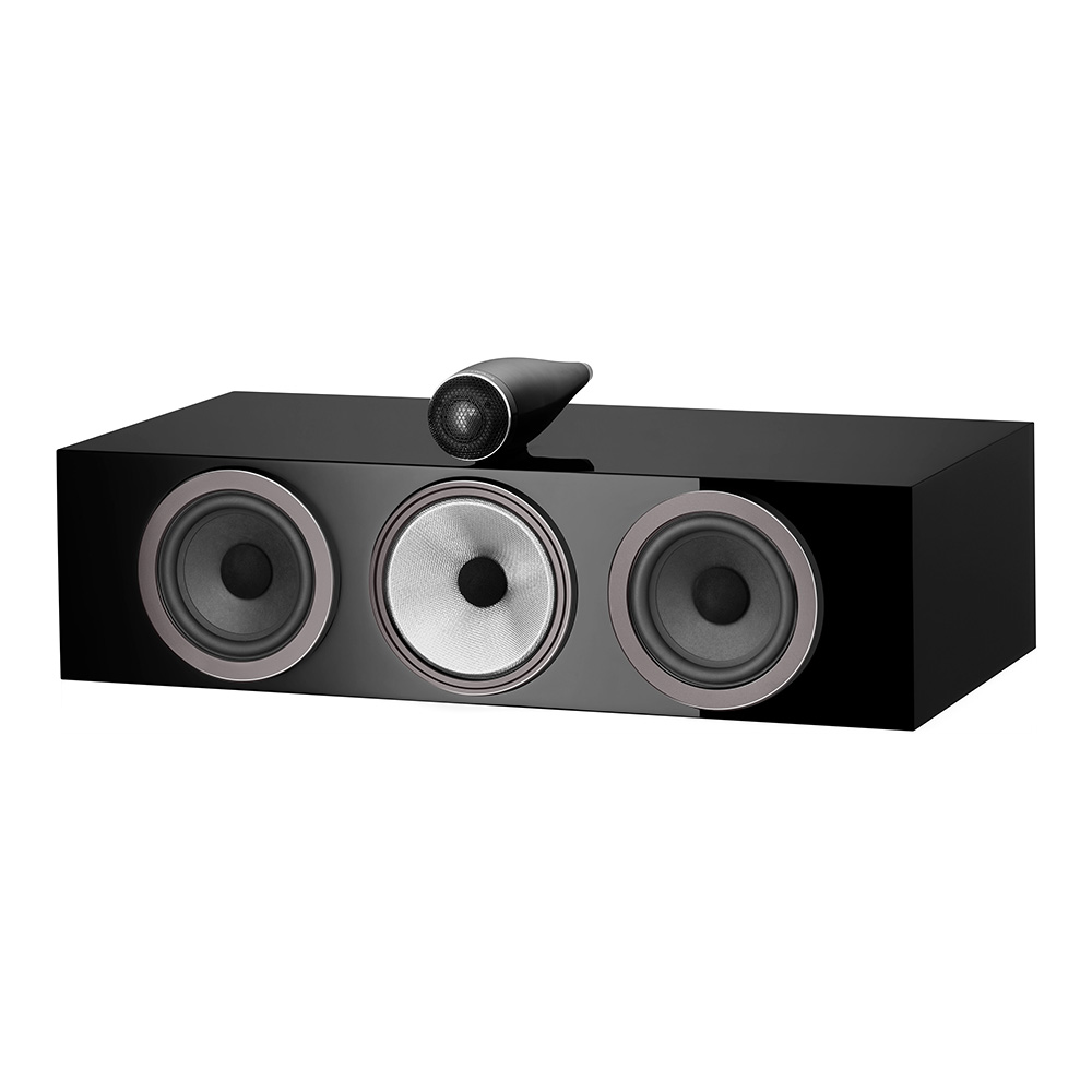 Bowers Wilkins HTM71 S3 noir face avant oblique
