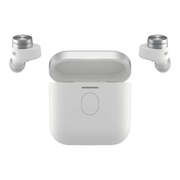 Bowers Wilkins Pi7 S2 blanc canvas chargeur vue de face