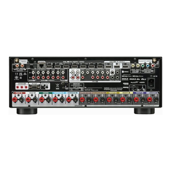Denon AVC X4800H noir face arriere