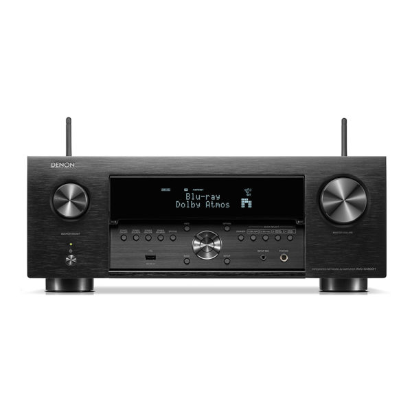Denon AVC X4800H noir face avant ouvert