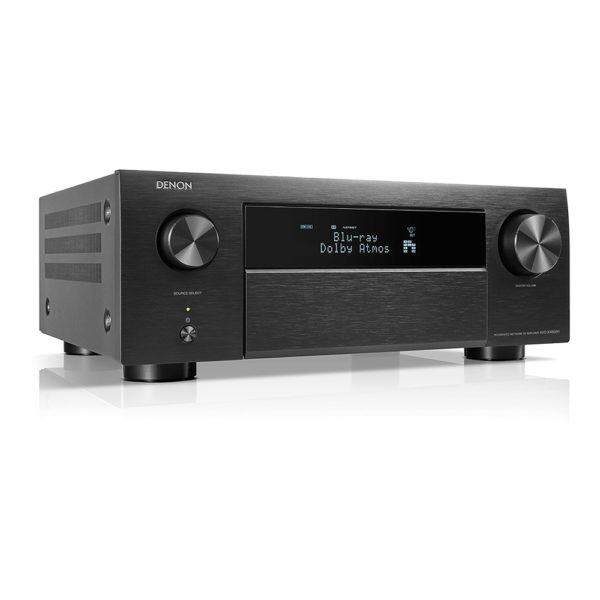 Denon AVC X4800H noir vue oblique 2