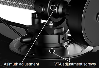 Réglage Azimuth et VTA de la platine vinyle X1B