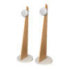 Cabasse IO3 sur pied blanc et chene paire