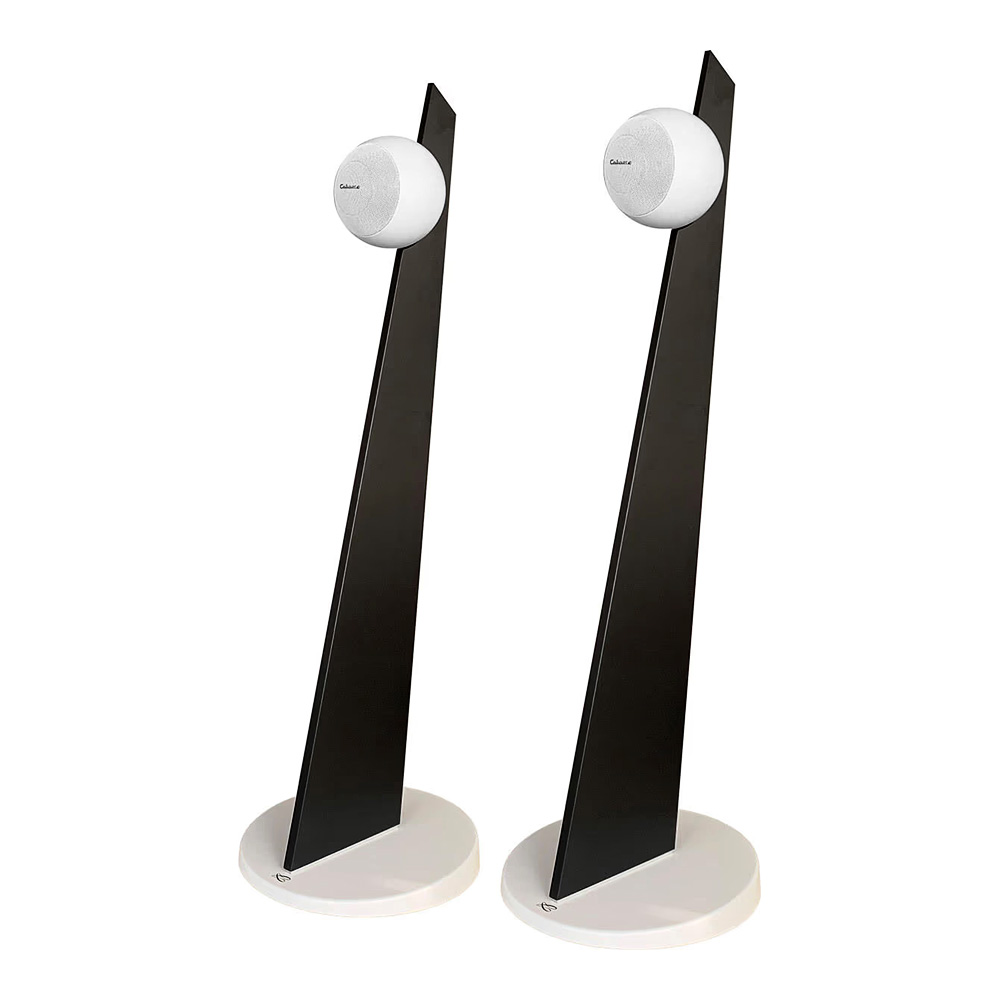 Cabasse IO3 sur pied noir et blanc paire