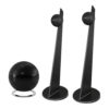 Cabasse iO3 sur pieds et Cabasse Pearl Sub noir