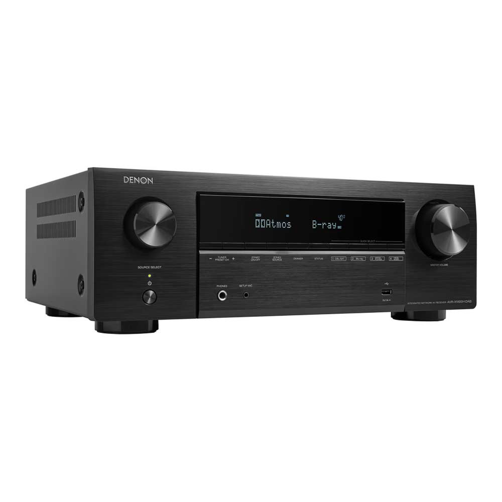 Denon AVR X1800H DAB vue oblique droite