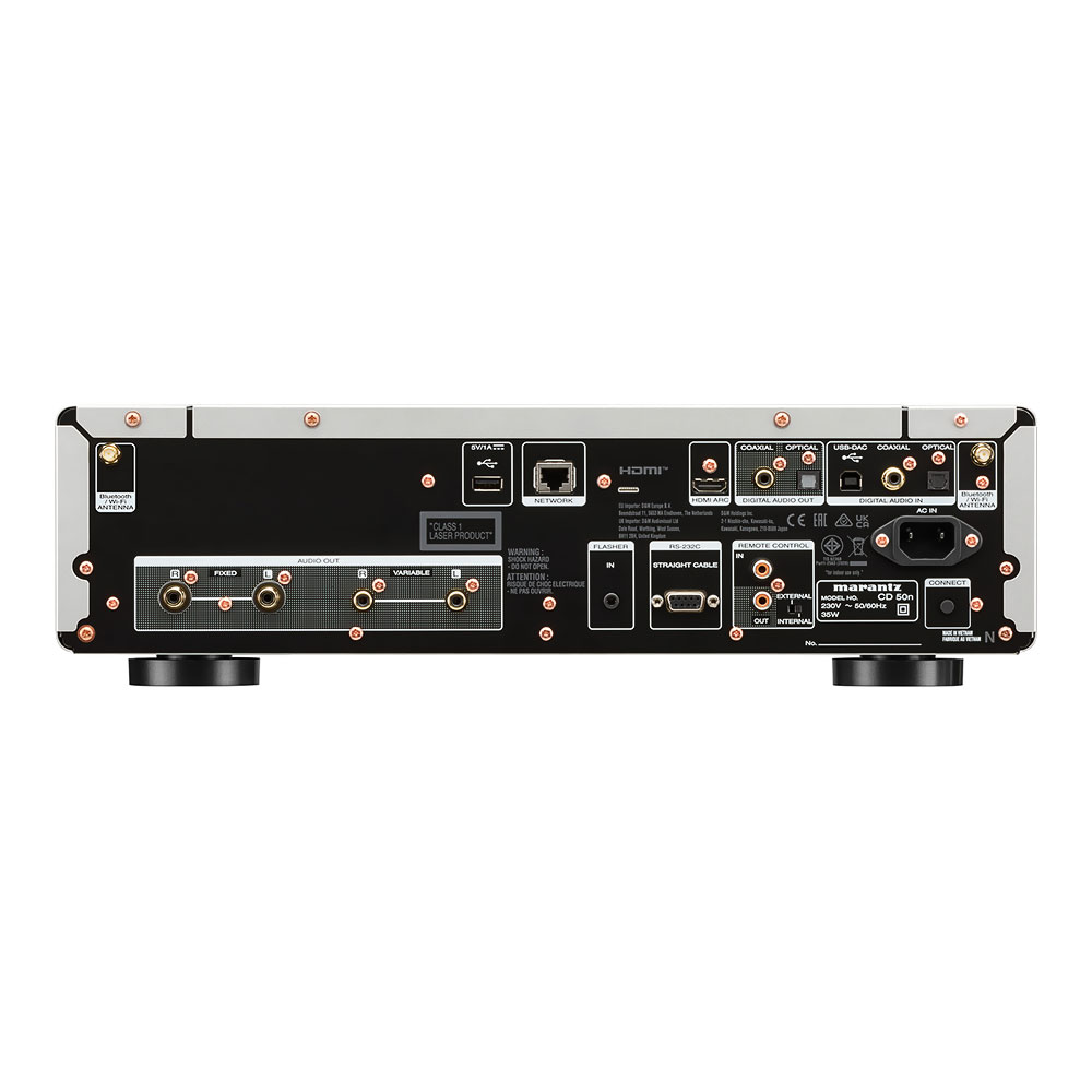 Marantz CD50N silver gold face arrière