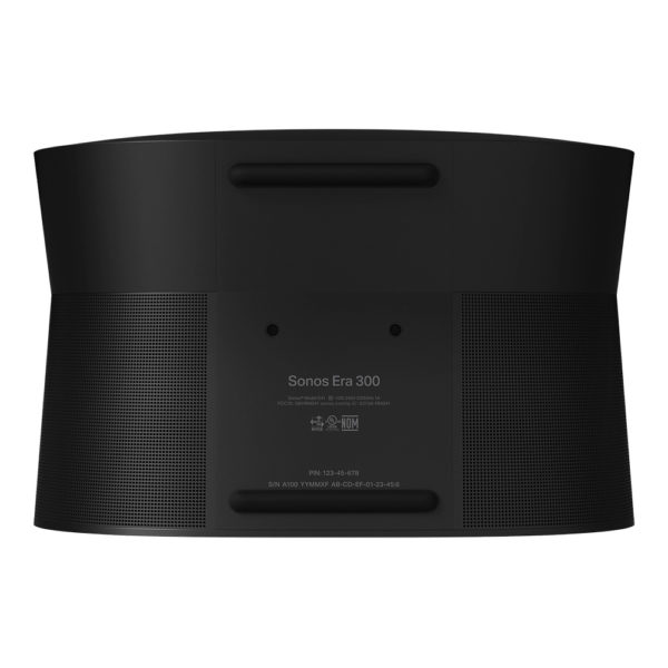 Enceinte connectée Sonos Era 300 noire vue du dessous