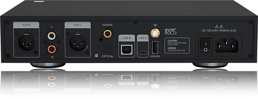 EverSolo DAC Z8 entrées et sorties