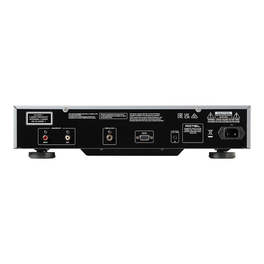 Lecteur CD Rotel CD11 MKII face arrière