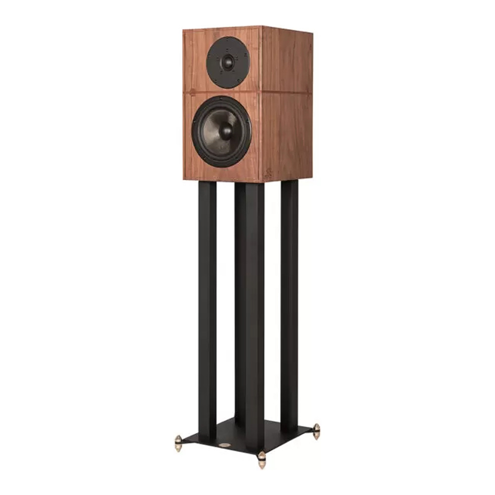 vue oblique de la Revival Audio Atalante 3 sur pied