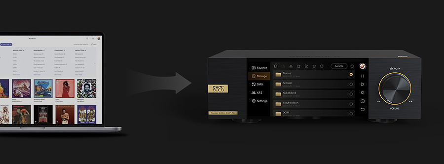 Connectivité USB OTG du EverSolo DMP A6 Master Edition