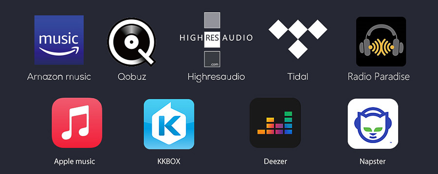 Services de streaming du EverSolo DMP A6 Master Edition