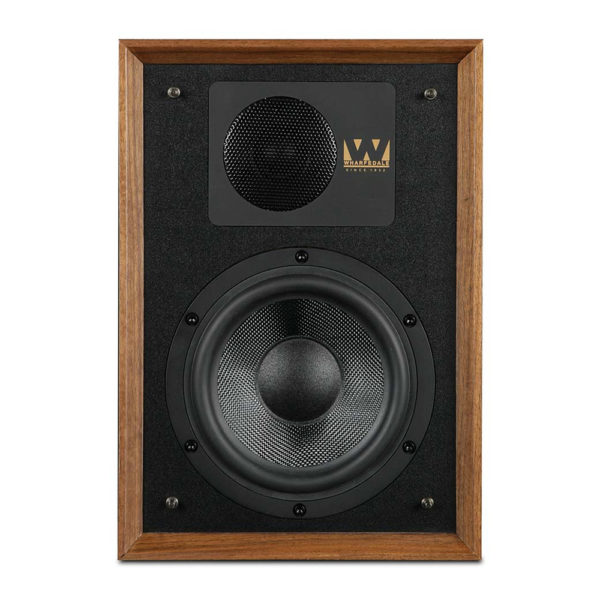 enceinte bibliothèque Wharfedale Denton 85 noyer vue de face