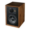 enceinte bibliothèque Wharfedale Denton 85 noyer vue oblique gauche