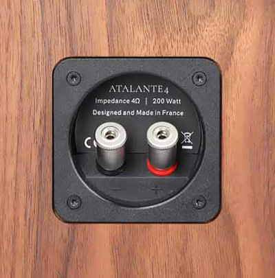 Borniers de connexion de la Revival Audio Atalante 4