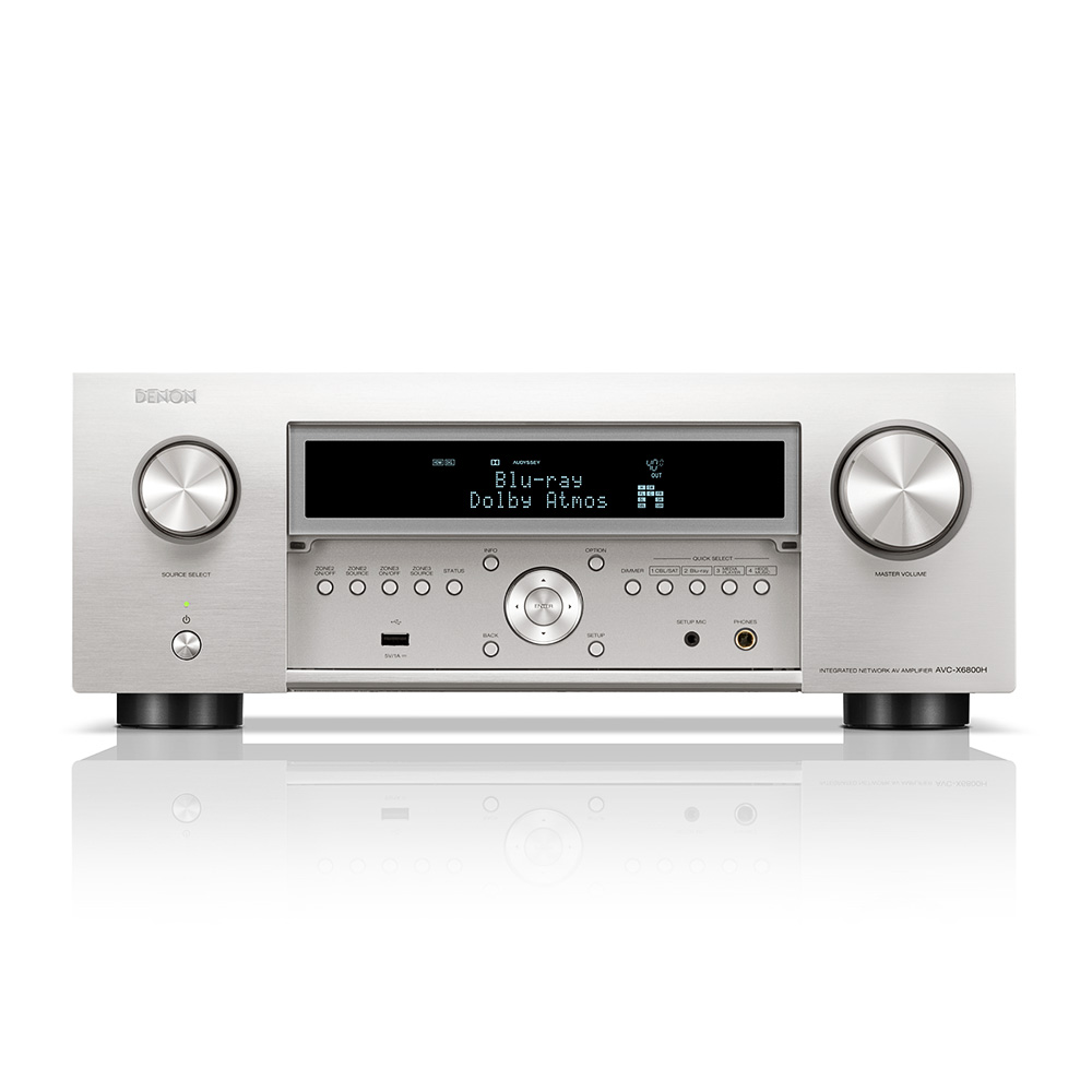 Denon AVC X6800H gris face avant ouverte