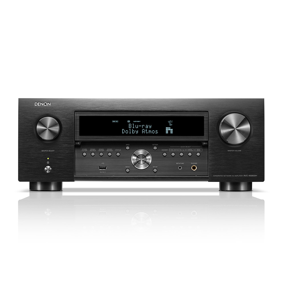 Denon AVC X6800H noir face avant ouvert