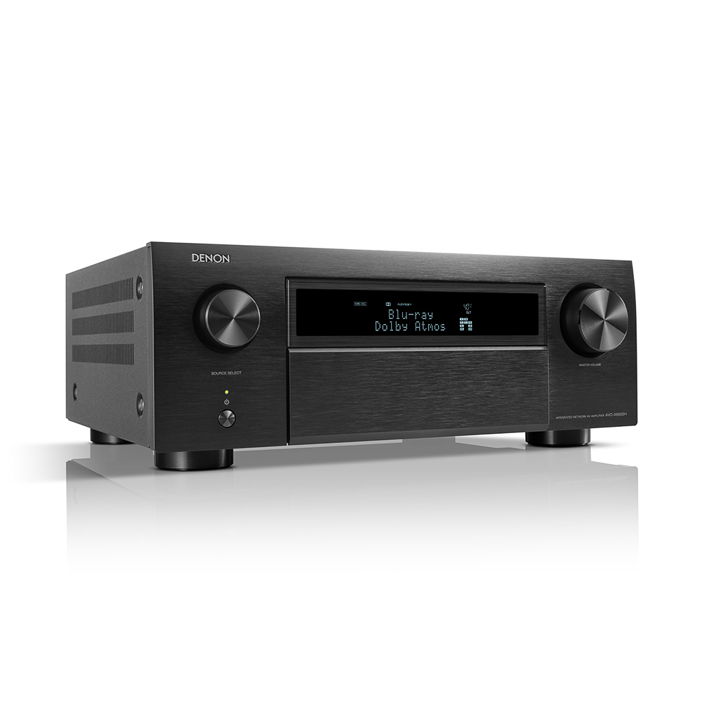 Denon AVC X6800H noir vue de coté gauche