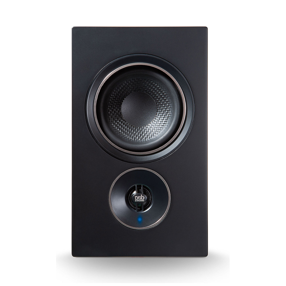 Enceinte PSB Speakers Alpha iQ noire vue de face