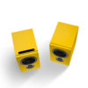 Enceintes PSB Speakers Alpha iQ jaune tangerine vue du dessus