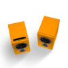 Enceintes PSB Speakers Alpha iQ orange hollandais vue du dessus