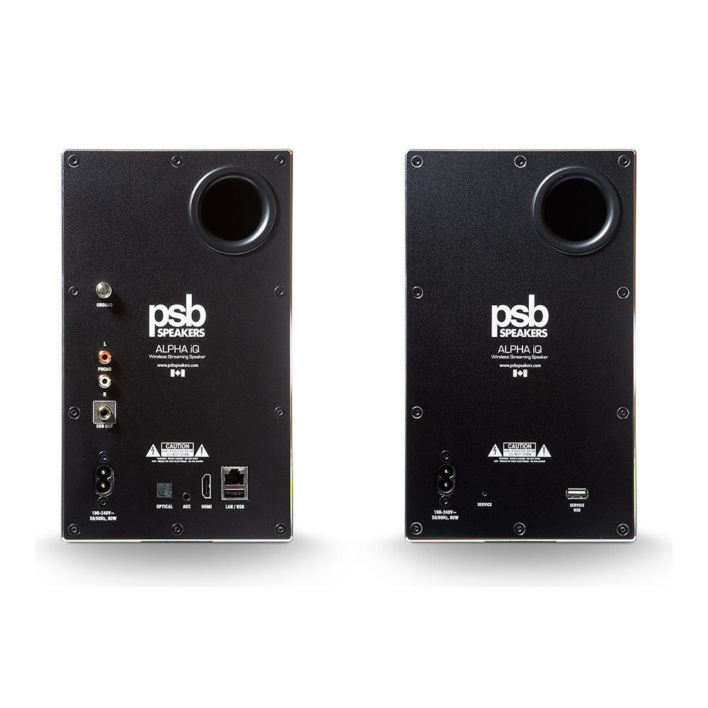 Event bass reflex des PSB Speakers Alpha iQ noir