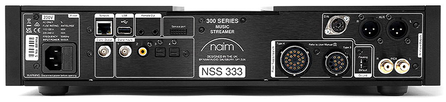 connectique du Naim NSS 333