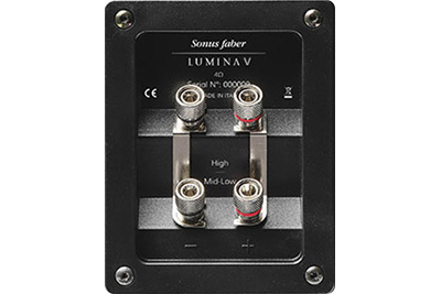 Borniers de connexion des Sonus faber Lumina V Amator