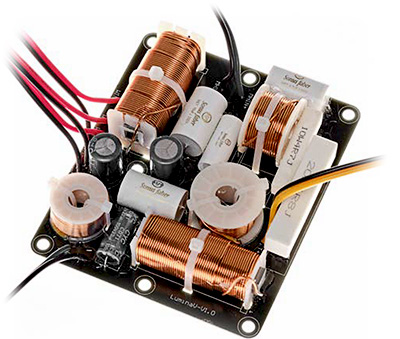 Composants du filtre acoustique des Sonus faber Lumina V Amator