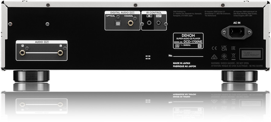 Connectique du Denon DCD 1700NE